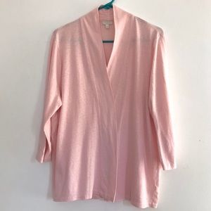 Talbots Blush Pink Cardigan - Size XL